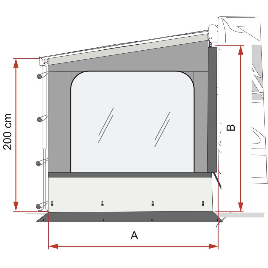 Product image 1 of the product “Seitenwand Side W Pro F45, F65, F80 ”