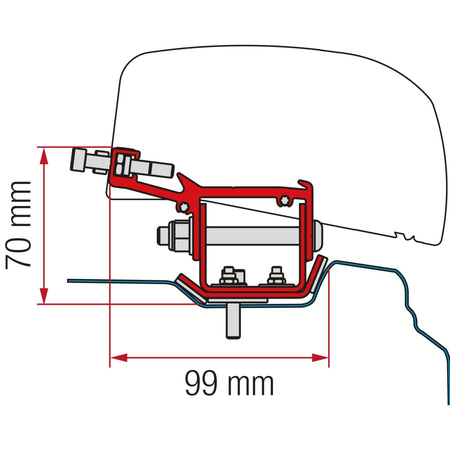 Artikelbild 1 des Artikels “Markisenadapter Kit Renault Trafic L2 ab 2014 “