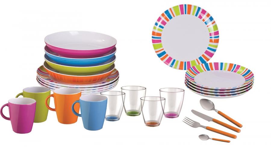 Artikelbild 1 des Artikels “Geschirr-Set All Inclusive SPECTRUM Bunt 36 tlg. “