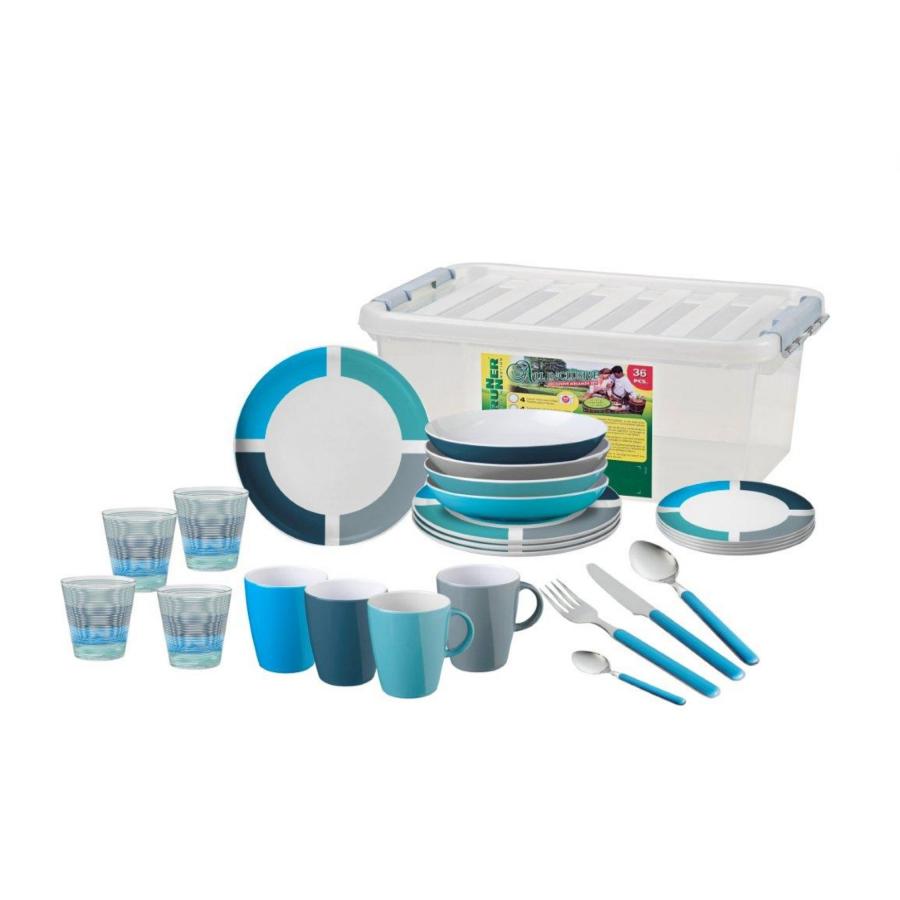 Artikelbild 1 des Artikels “Geschirr-Set All Inclusive SPECTRUM Blau 36 tlg. “