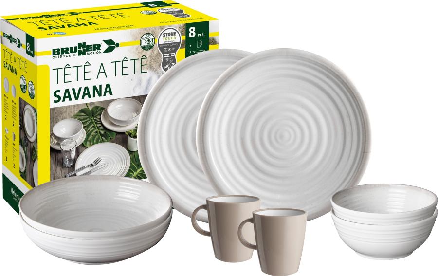 Artikelbild 1 des Artikels “Geschirr-Set SAVANA TÊTE-Â-TÊTE 8tlg. “
