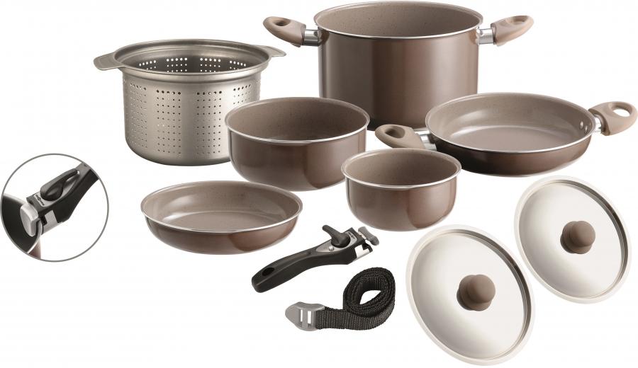 Artikelbild 1 des Artikels “Kochtopf-Set CHOCOLATE 9+1 Ø 22 cm “