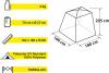 Product image 2 of the product “Strandzelt Cabina Maxi NG, 180 x 205 x 160 cm ”