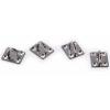 Artikelbild 2 des Artikels “Edelstahlhaken Kit Square Plates, 4er-Set “