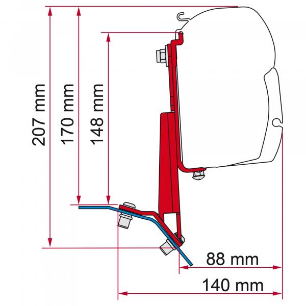 Product image of the product “Kit Ford Custom Lift Roof H1 Deep Black ”