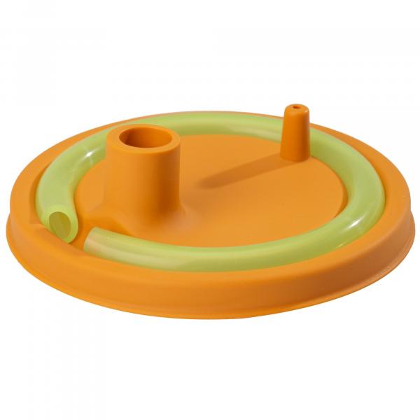 Product image of the product “Deckel mit Trinkhalm, orange orange”