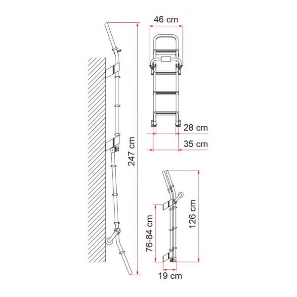 Product image of the product “Außenleiter Deluxe 8 klappbar, 247 cm ”