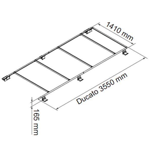 Product image of the product “Dachreling Roof Rail Ducato, silber silber”