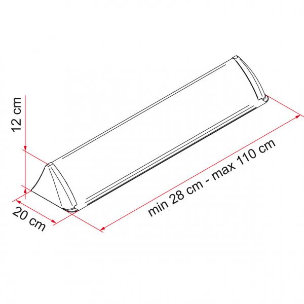 Product image of the product “Spoiler Universal für Dachhauben ”
