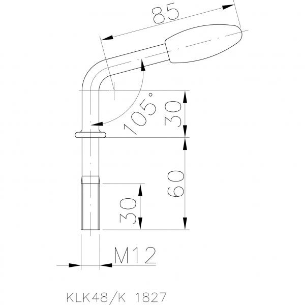 Product image of the product “Knebel für Klemmhalter ”