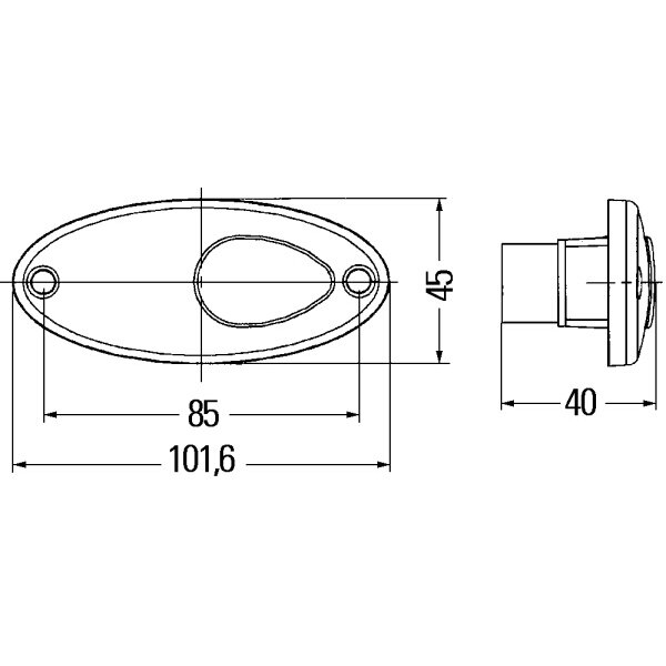 Product image of the product “Seitenmarkierungsleuchte, 9807, 102 x 45 x 40 mm ”