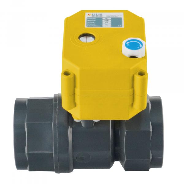 Product image of the product “Kugelhahnventil – elektrisch – fernsteuerbar, ø 40 mm | Durchfluss: 530 mm² ø 40 mm | Durchfluss: 530 mm²”