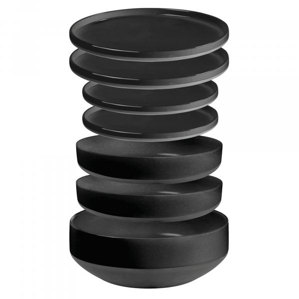 Product image of the product “Geschirrset 6-in-1 Odette, schwarz schwarz”