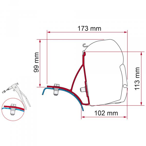Artikelbild des Artikels “Markisenadapter Renault Trafic F45 “
