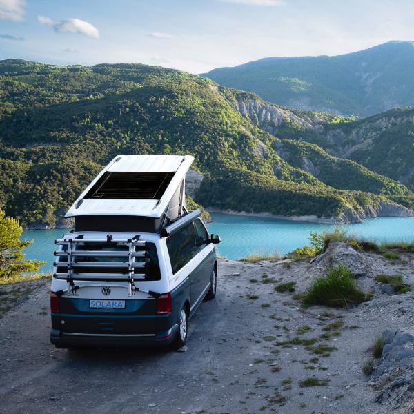 Product image of the product “Solar-Komplettanlage Fusion 170 Wp für VW T5 und VW T6.1 California ”