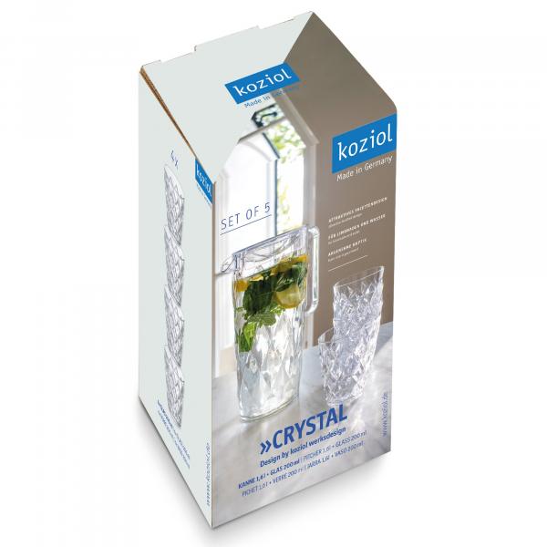Product image of the product “Kanne CRYSTAL mit 4 Bechern ”