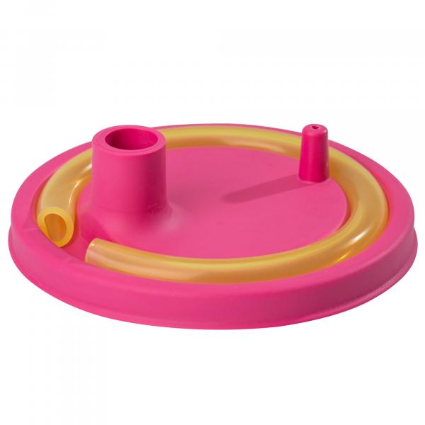 Product image of the product “Deckel mit Trinkhalm, pink pink”