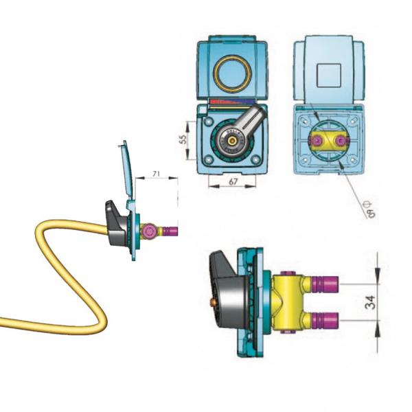 Product image of the product “Wassersteckdose mit Brause ”