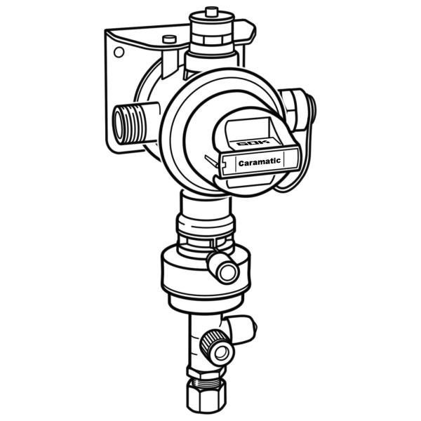 Product image of the product “Sicherheits-Gasdruck-Regelanlage Caramatic DriveTwo, vertikal, 30 mbar vertikal | 30 mbar”