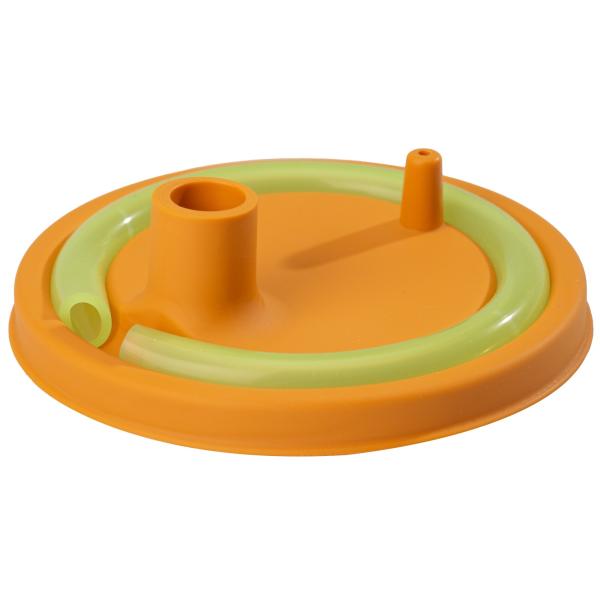 Product image of the product “Deckel mit Trinkhalm, orange ”