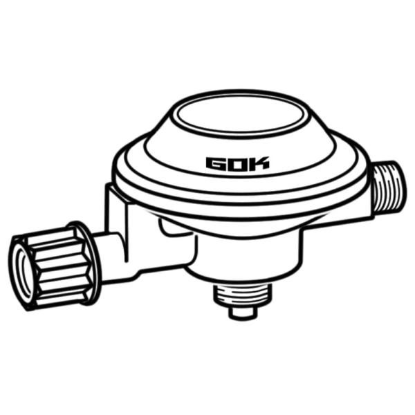Artikelbild des Artikels “Niederdruckregler Camping GAZ X G 1/4 LH-KN, 50 mbar 50 mbar | SB“