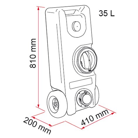 Product image of the product “Frischwasser-Rolltank 40 F ”