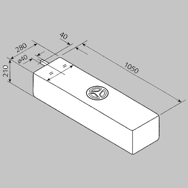 Product image of the product “Frischwassertank 53 Typ EV1101 ”