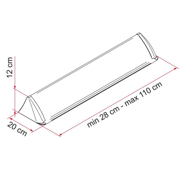 Product image of the product “Spoiler Universal für Dachhauben ”