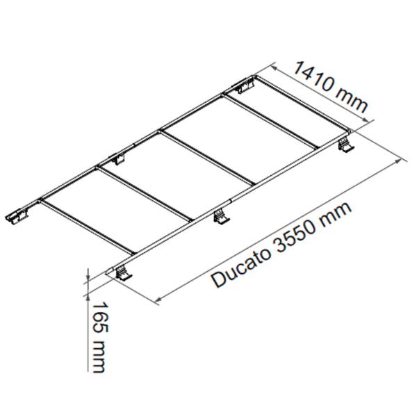 Product image of the product “Dachreling Roof Rail Ducato, silber ”