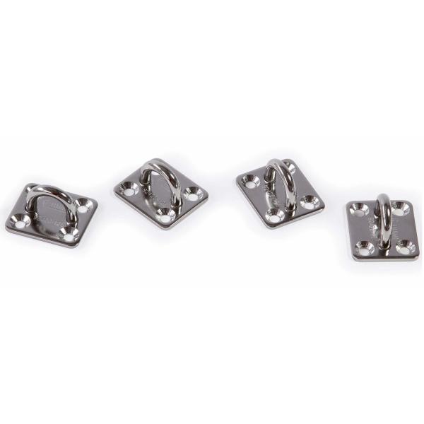 Artikelbild des Artikels “Edelstahlhaken Kit Square Plates, 4er-Set “