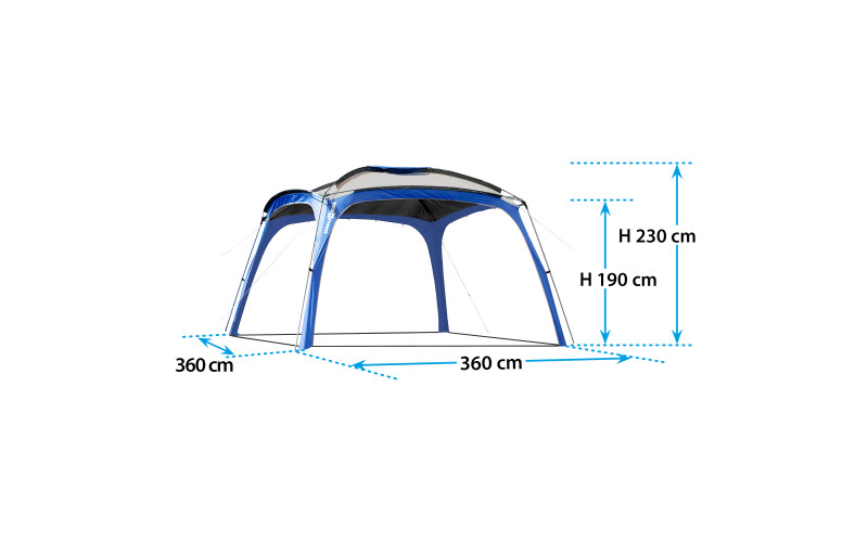 Product image 2 of the product “Strand Pavillon MEDUSA ATMOTEX 360 x 360 ”