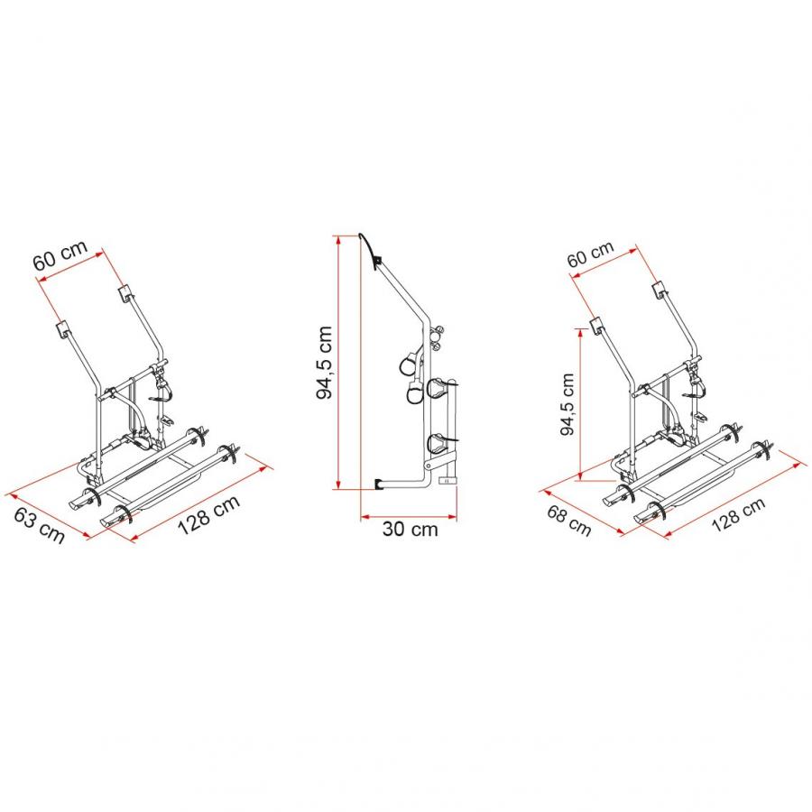 Product image 2 of the product “Fahrradträger Carry-Bike VW T3 – T25 ”