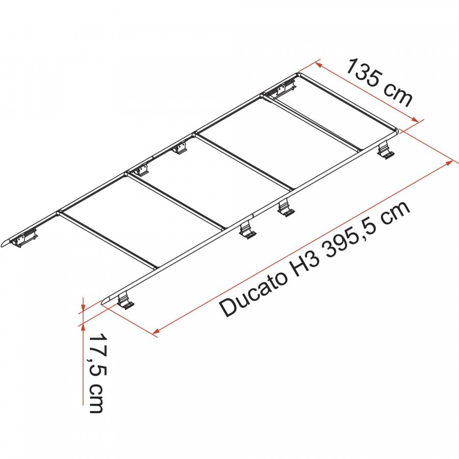 Artikelbild 2 des Artikels “Dachreling Roof Rail Ducato H3 “