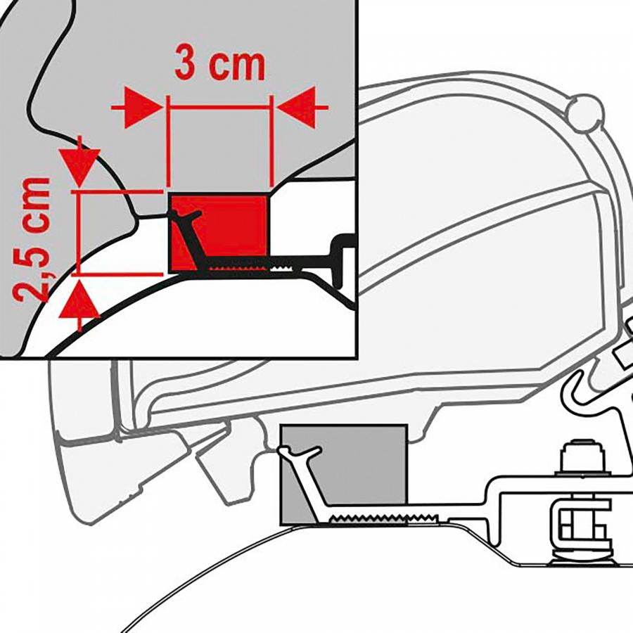 Product image 2 of the product “Dichtband Rain Guard F80/F65 ”