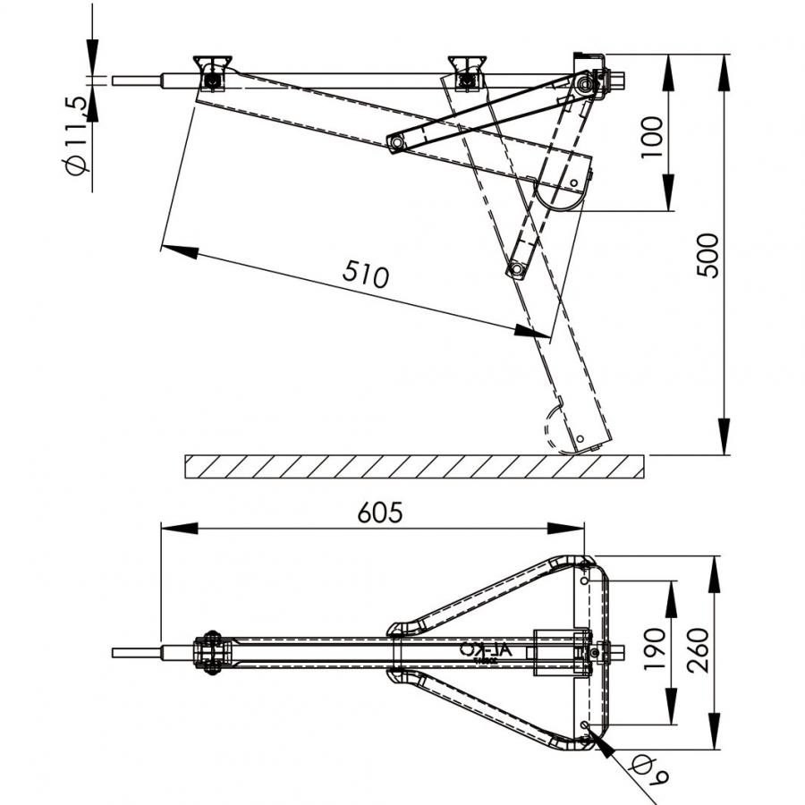Product image 2 of the product “Steckstützen Compact 800 L ”