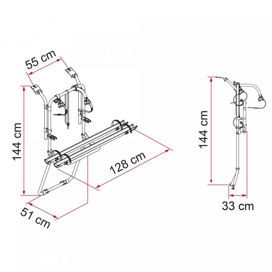 Product image 2 of the product “Fahrradträger Carry-Bike Renault Trafic D ”