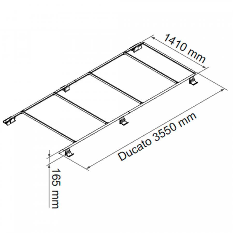 Artikelbild 2 des Artikels “Dachreling Roof Rail Ducato, silber “
