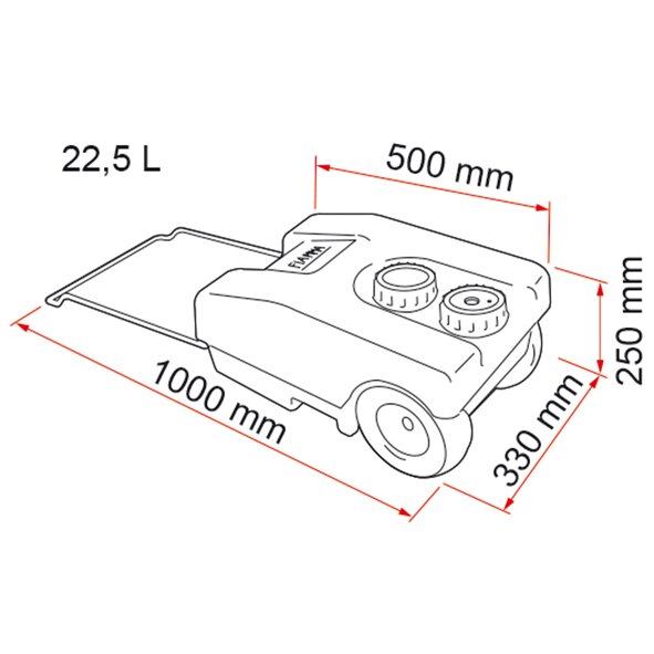Product image 2 of the product “Frischwasser-Rolltank 23 F ”