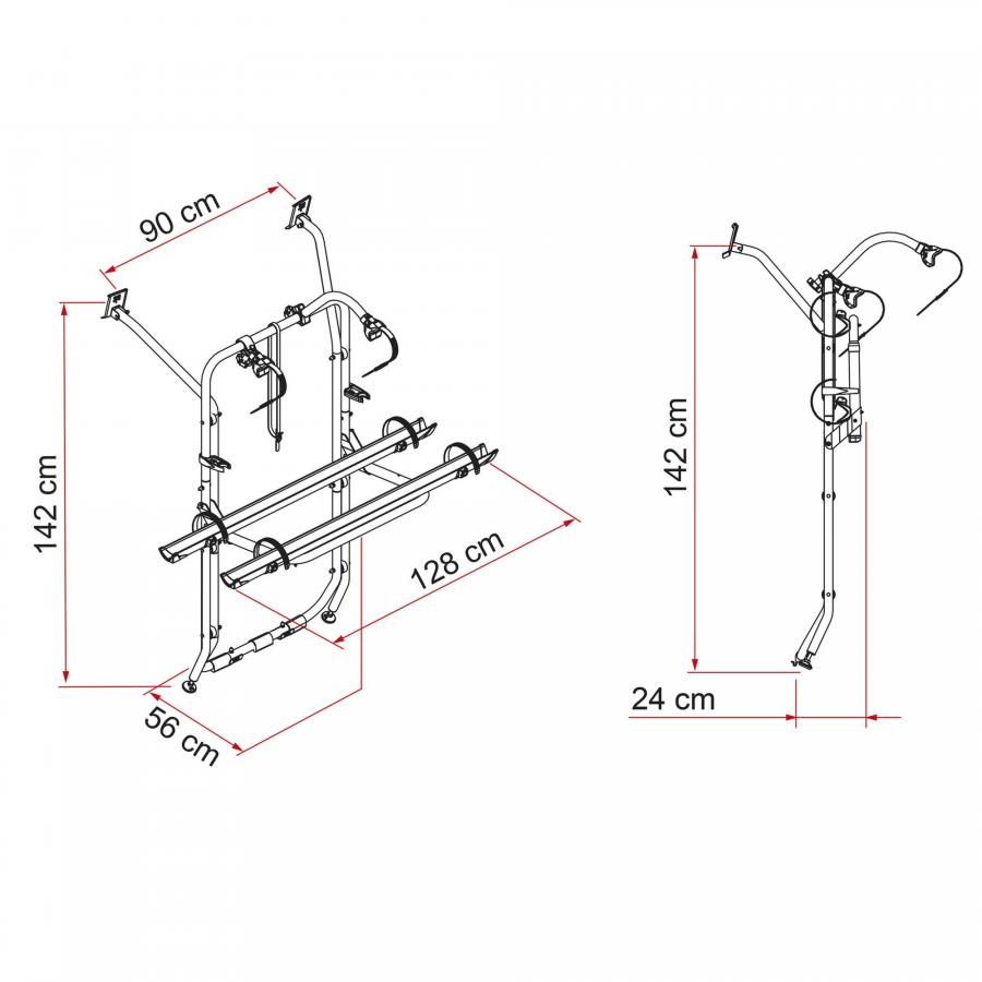 Product image 2 of the product “Fahrradträger Carry-Bike VW T6 ”