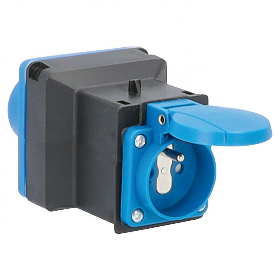 Product image 2 of the product “Adapterstecker CEE-Stecker – Standard Frankreich, schwarz/blau ”