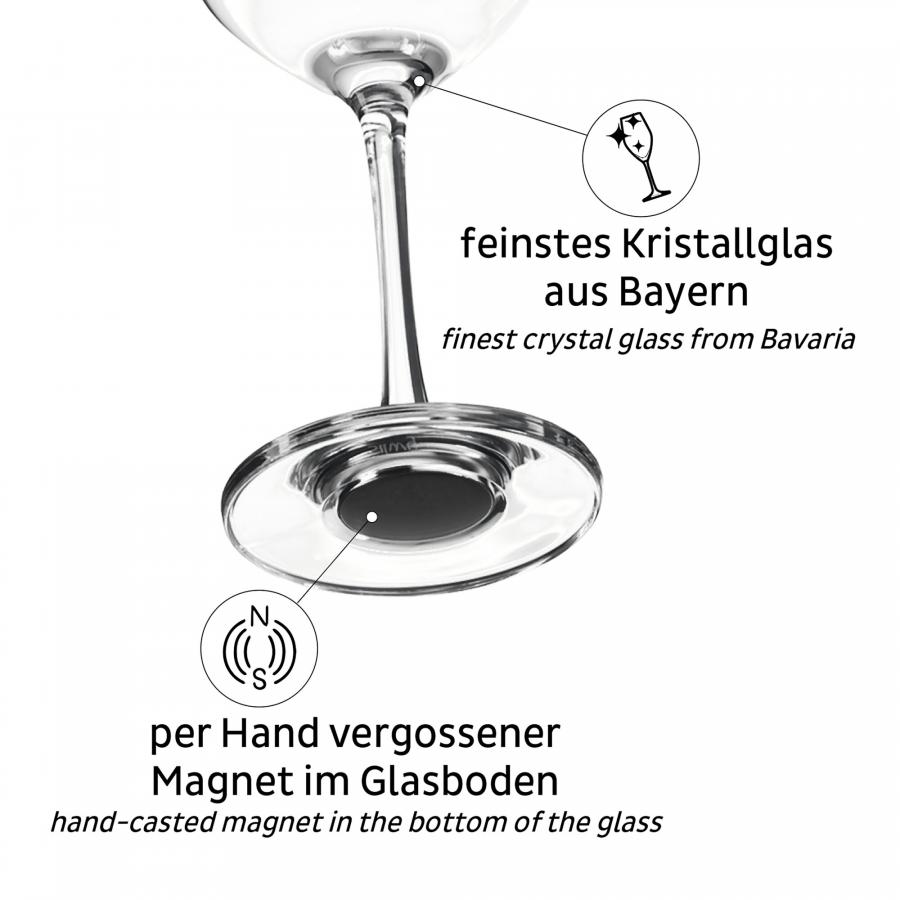 Artikelbild 2 des Artikels “Magnet-Kristallgläser, Champagnerglas Champagnerglas“