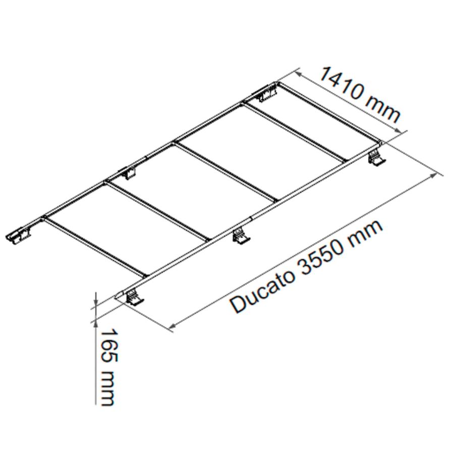 Artikelbild 2 des Artikels “Dachreling Roof Rail Ducato, silber “
