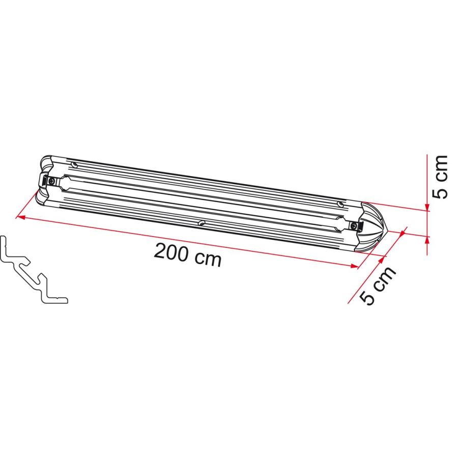 Product image 2 of the product “Befestigungsschienen Heckgarage Garage-Bars Corner ”