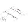 Product image 3 of the product “Tragestange Fixing Bar Rail, Länge 245 cm ”