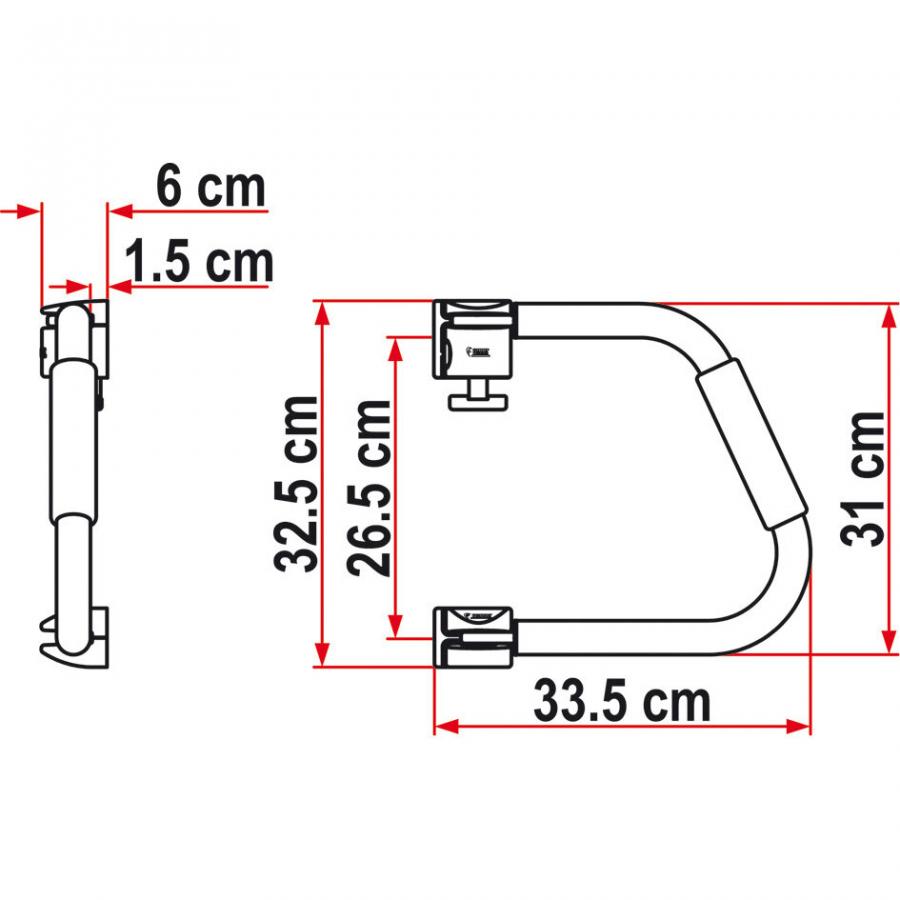 Product image 3 of the product “Security Bügel und Einstiegshilfe, weiß weiß”