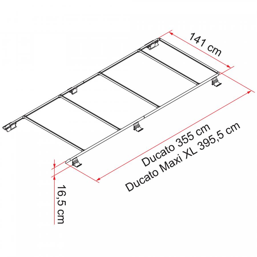 Artikelbild 3 des Artikels “Dachreling Roof Rail Ducato, schwarz schwarz“