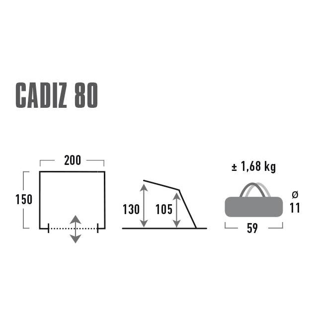Product image 3 of the product “Strandmuschel Cadiz 80 ”