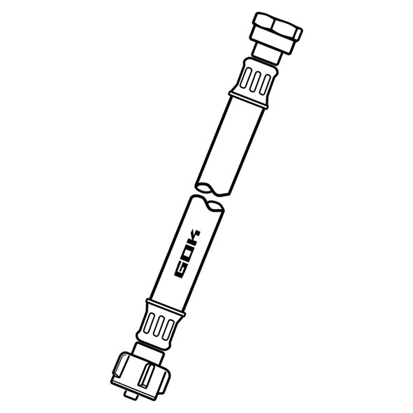 Product image 3 of the product “Hochdruck-Schlauchleitung Caramatic ConnectBasic G.8 (EU-Shell), 450 mm 450 mm”