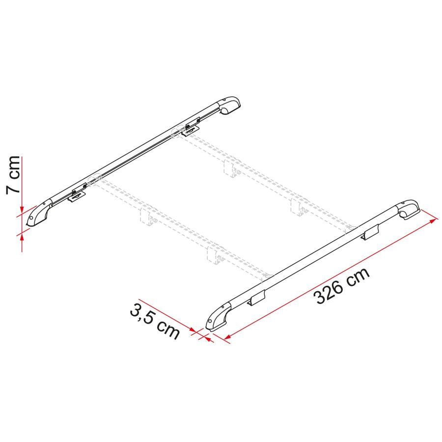 Artikelbild 3 des Artikels “Dachreling Roof Rail, Länge 326 cm “
