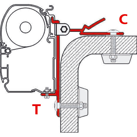 Product image 3 of the product “Markisenadapter C-Adapter ”